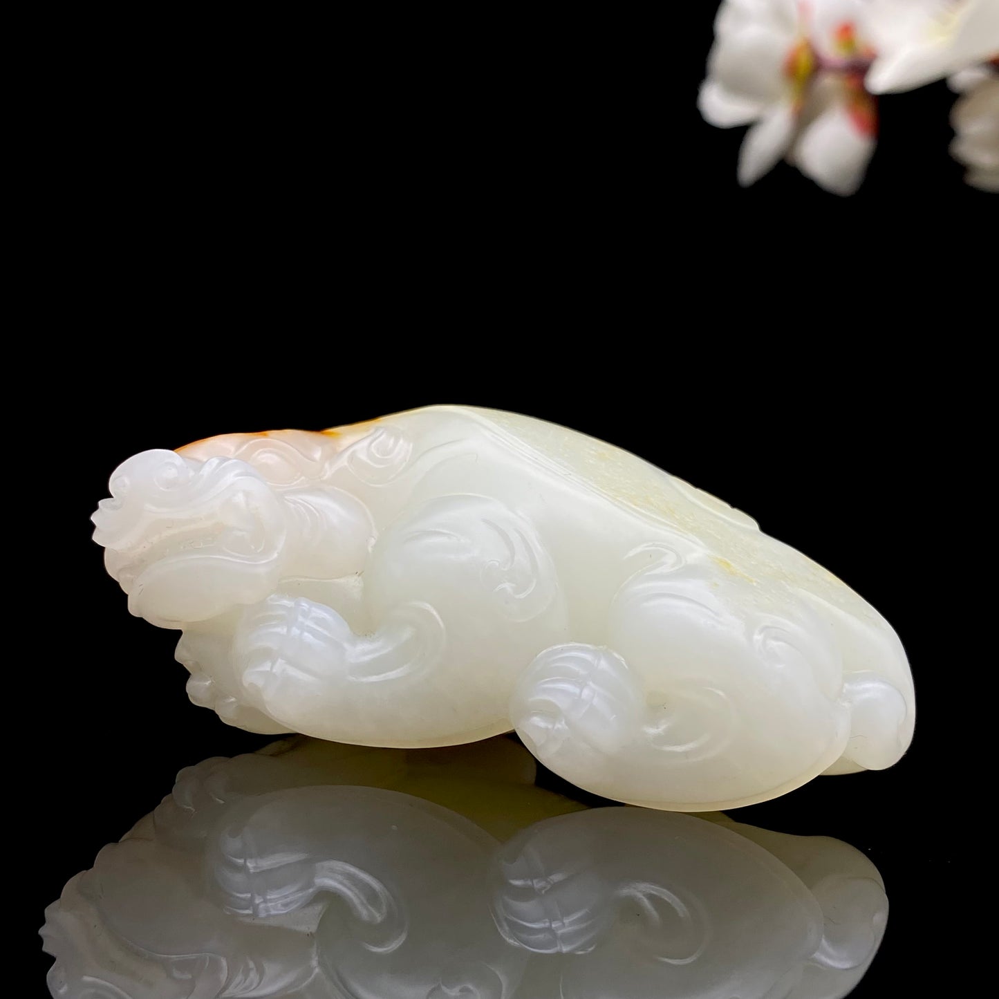 和田玉-籽料【回头貔貅】挂件