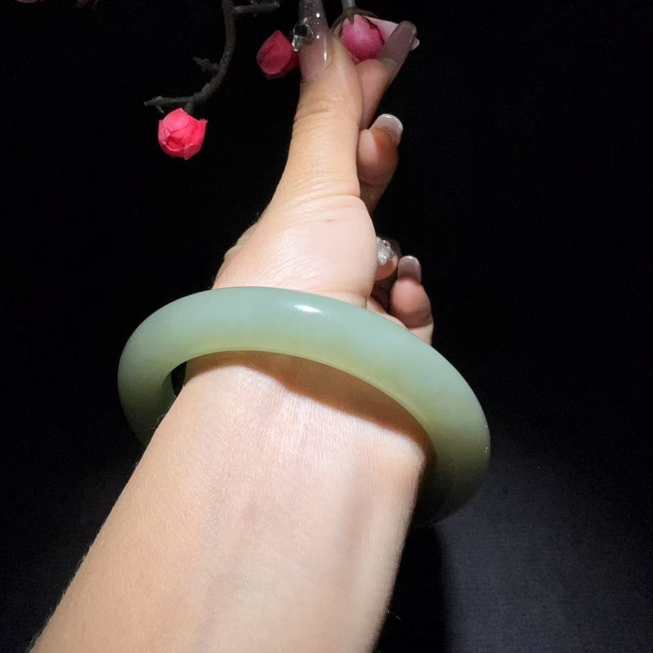 和田玉清水手镯