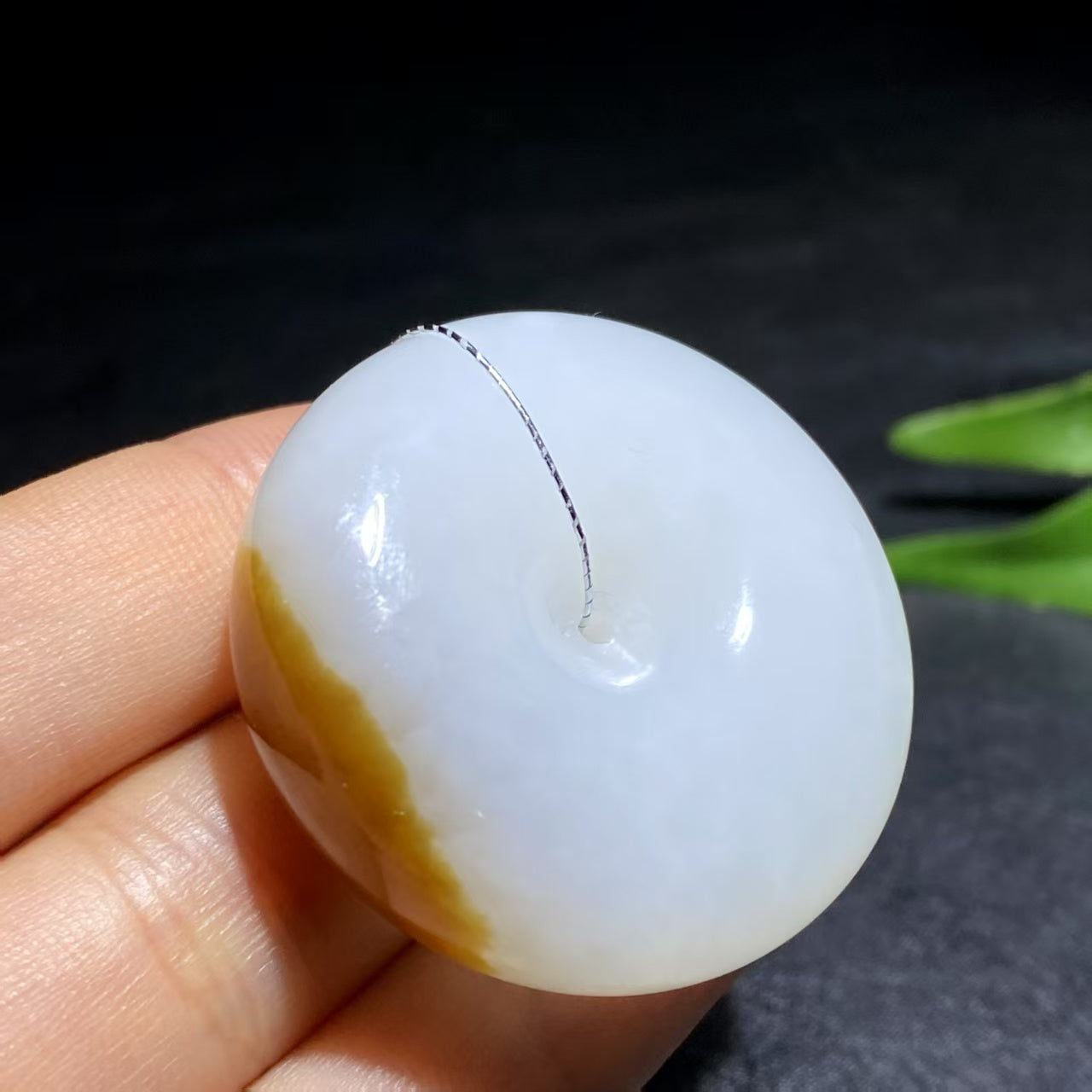 和田玉糖白玉平安扣