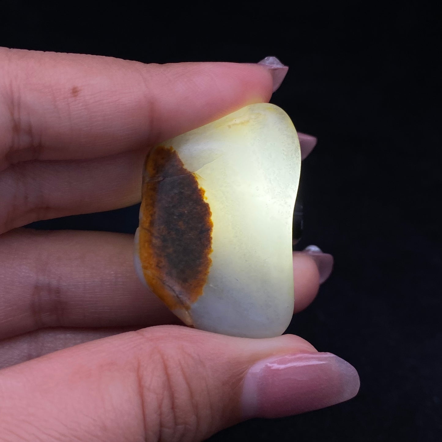 【超值推荐】和田玉-聚黄皮青花籽料挂件