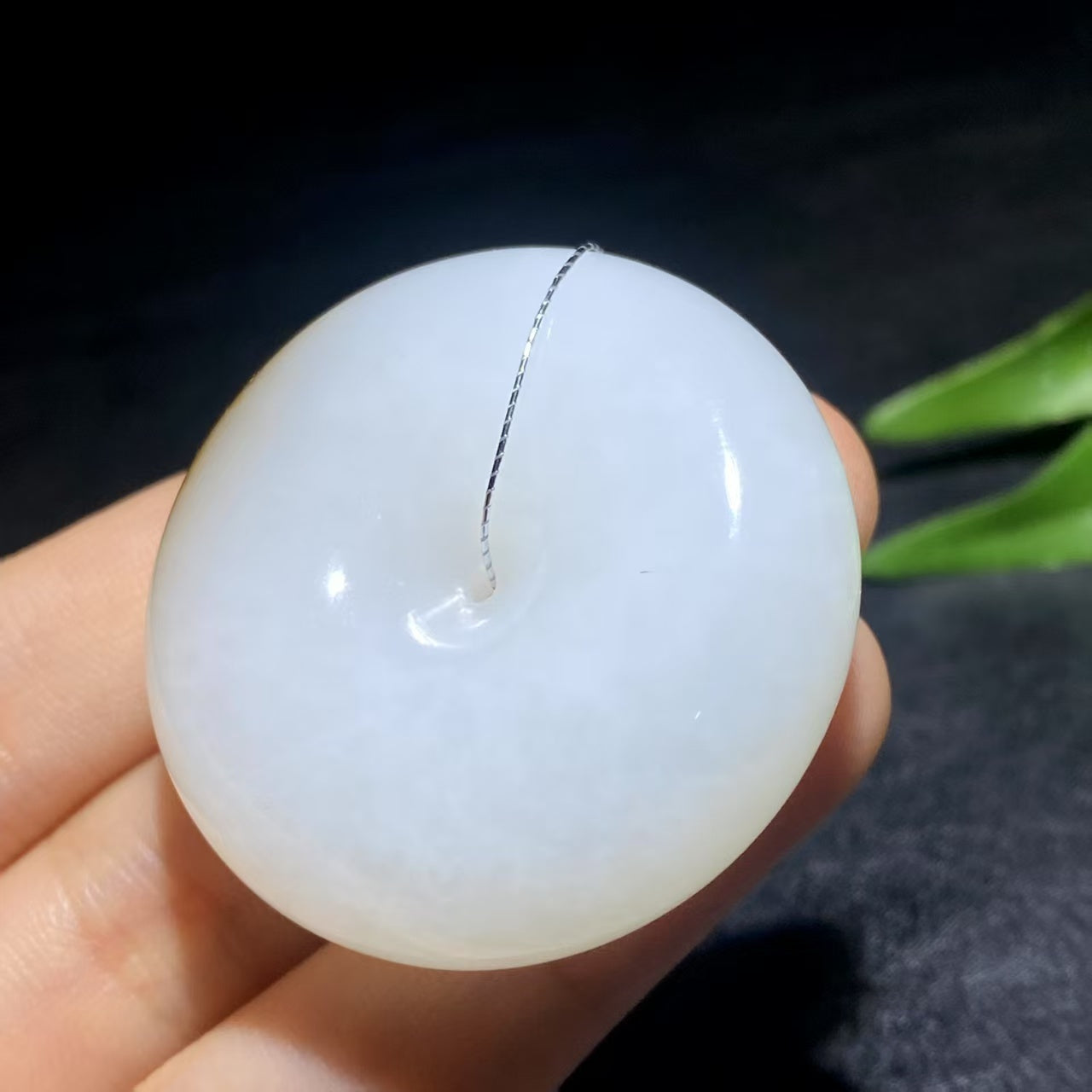 和田玉糖白玉平安扣