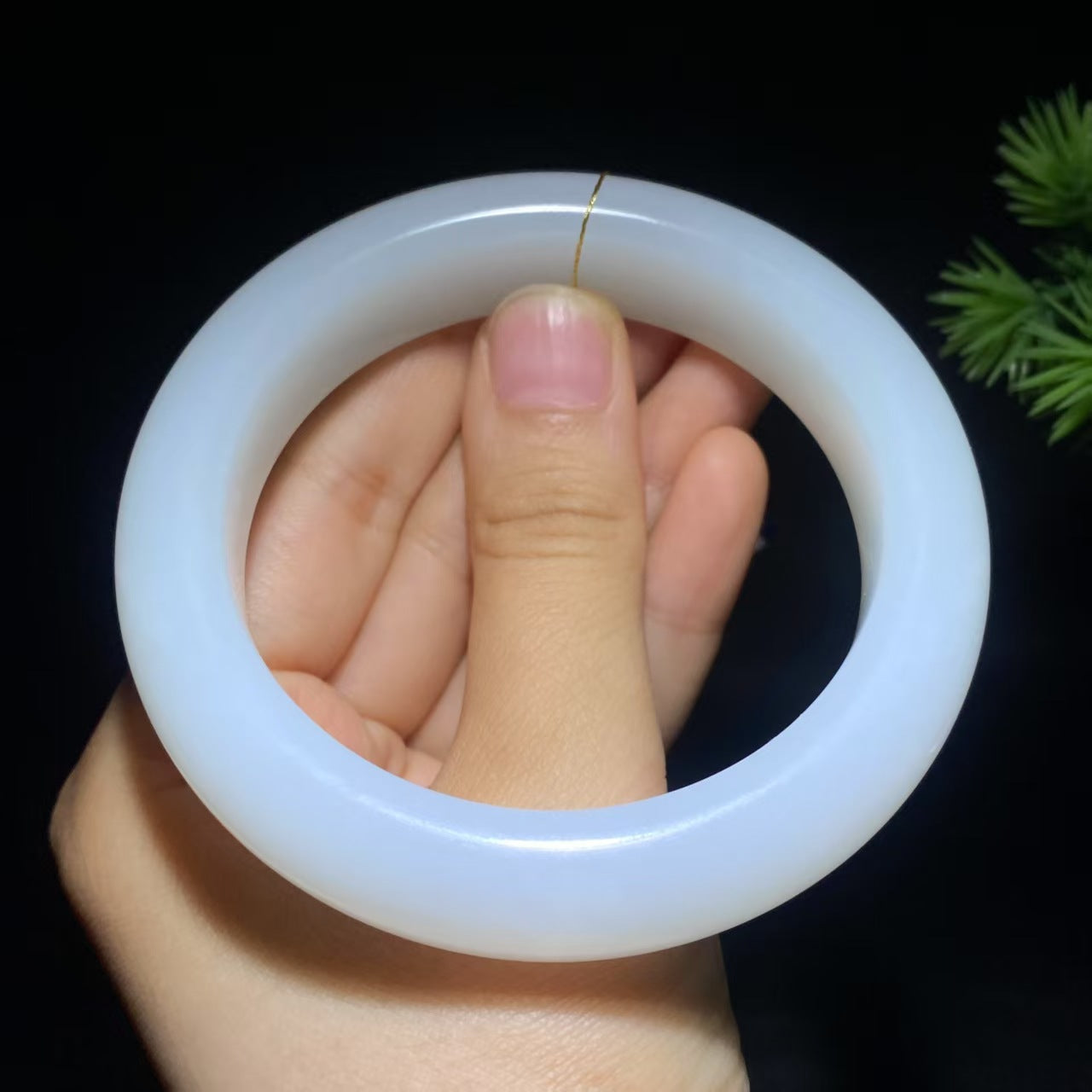 和田玉白玉手镯