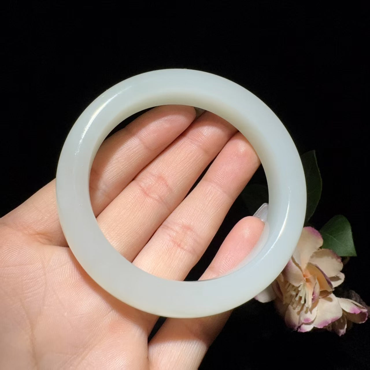 和田玉白玉手镯