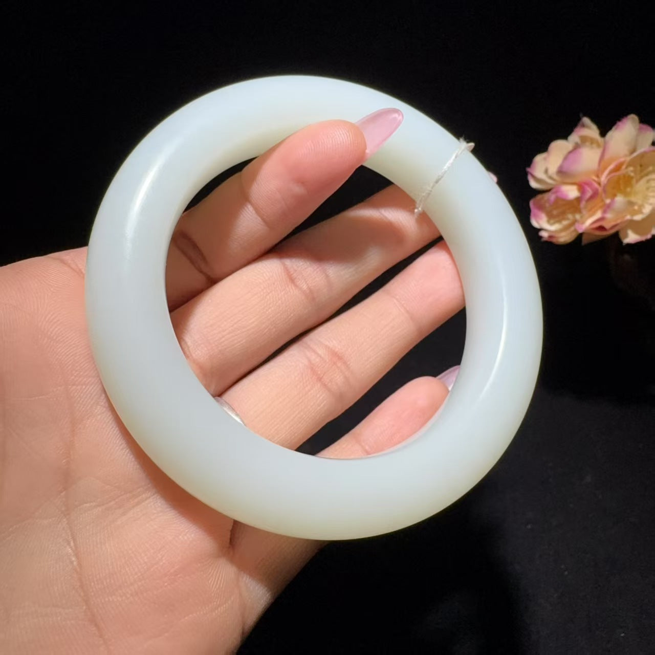 和田玉白玉手镯