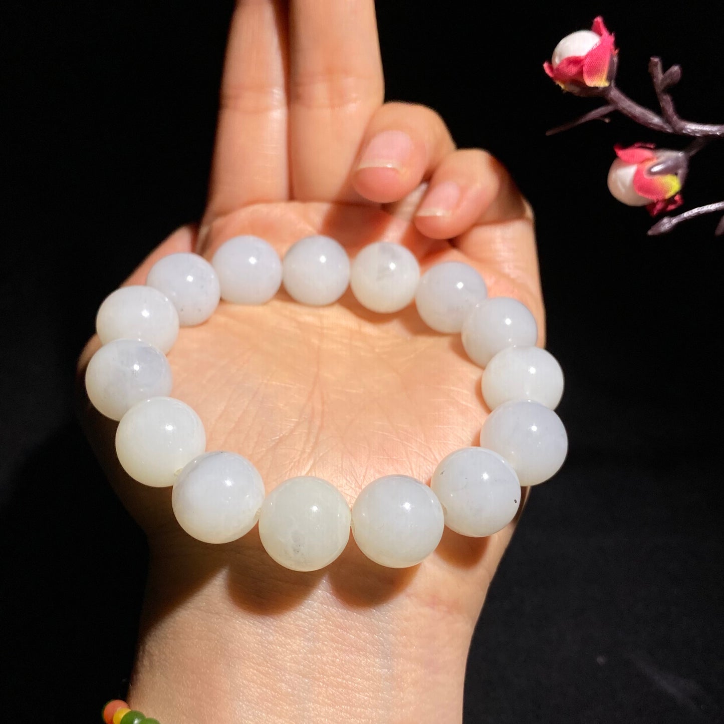 和田散墨青花手串