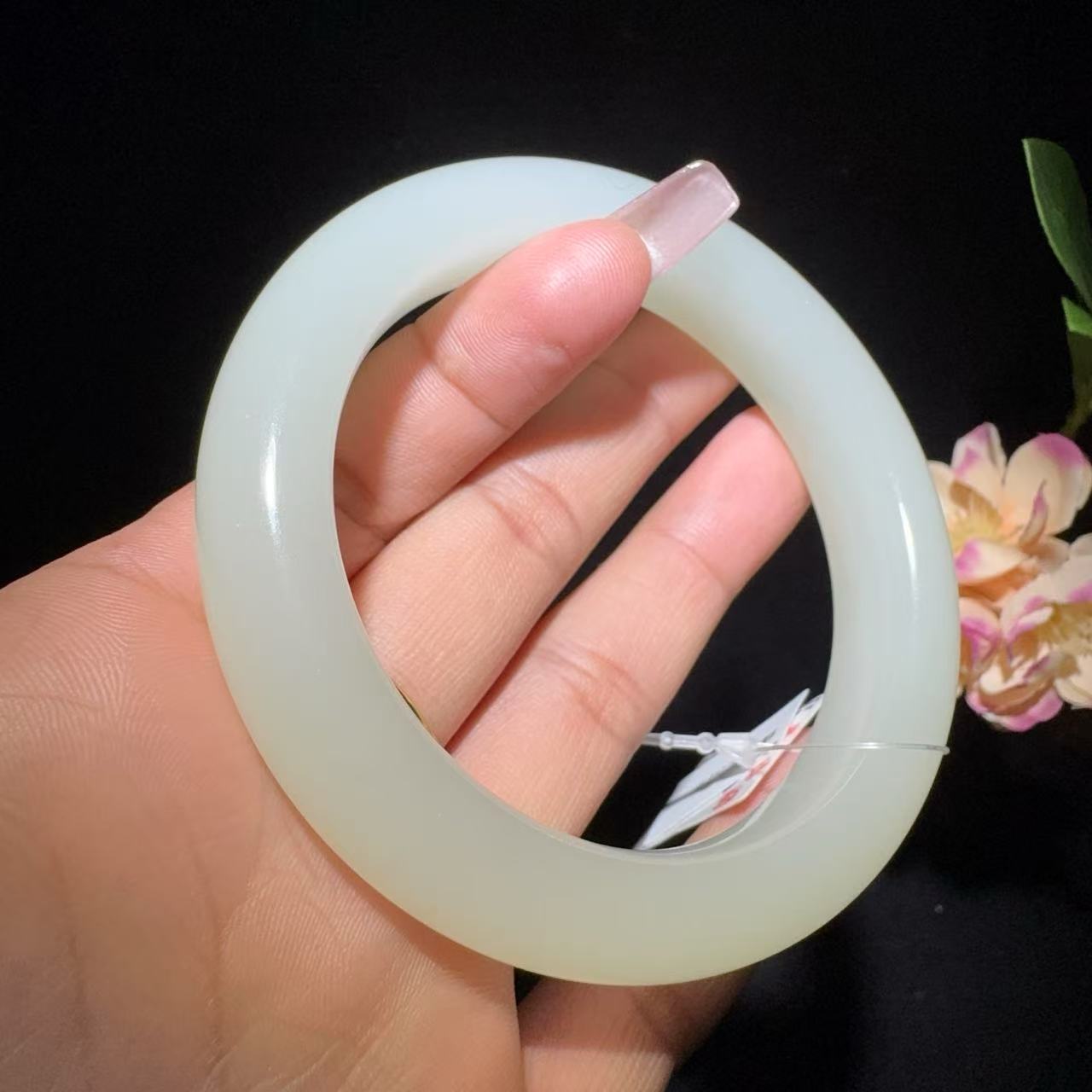和田玉白玉手镯