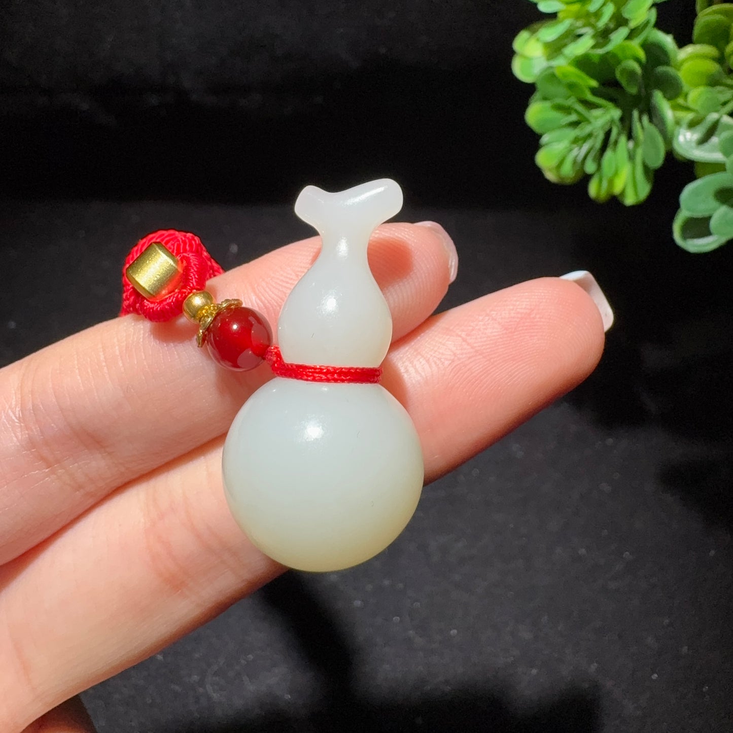 和田玉白玉挂件葫芦