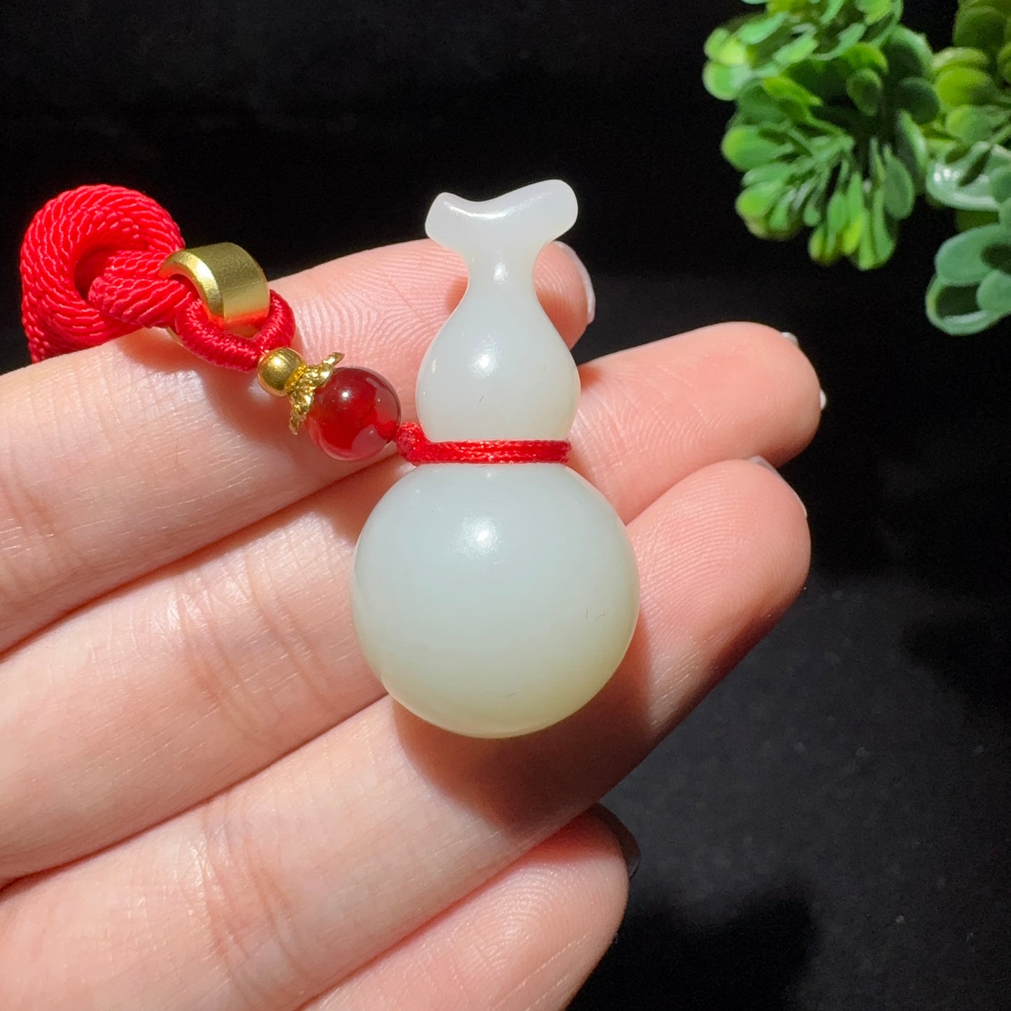 和田玉白玉挂件葫芦