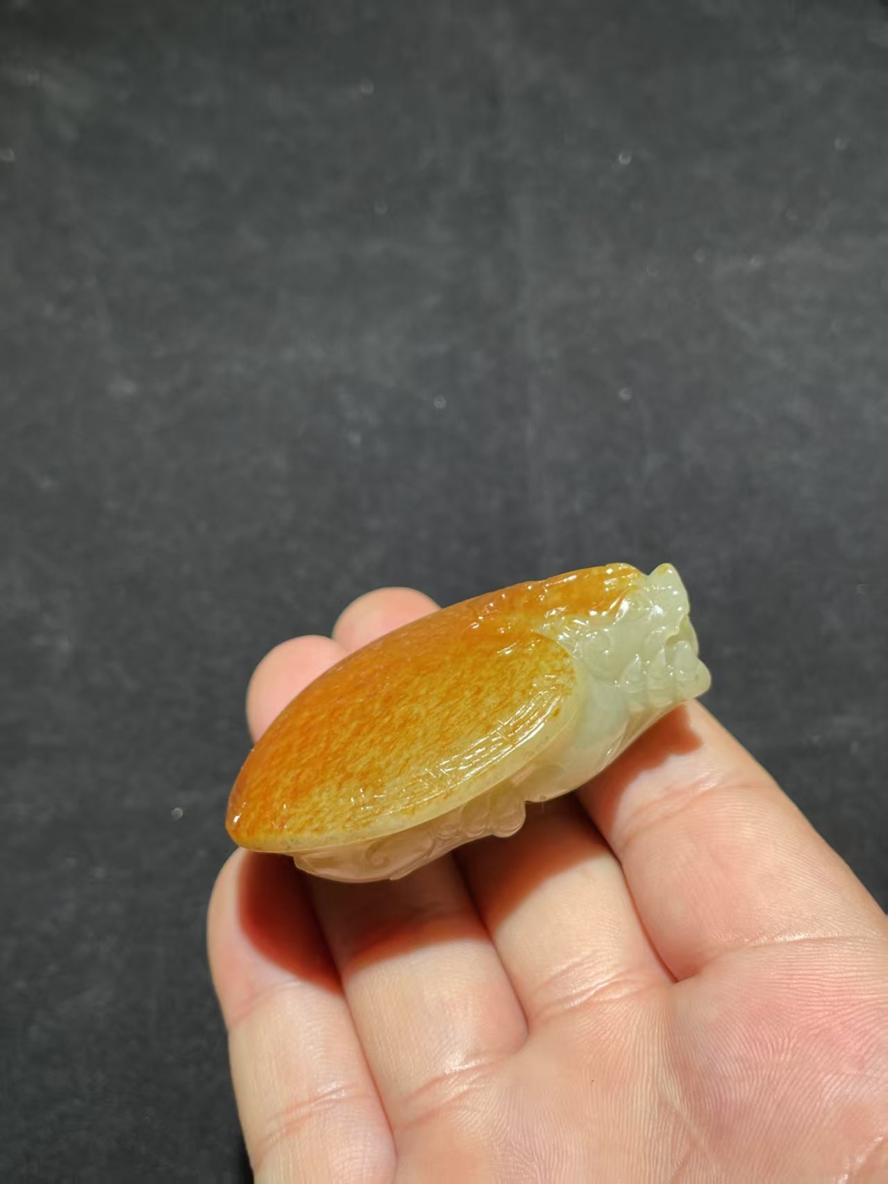 和田玉籽料龙龟挂件