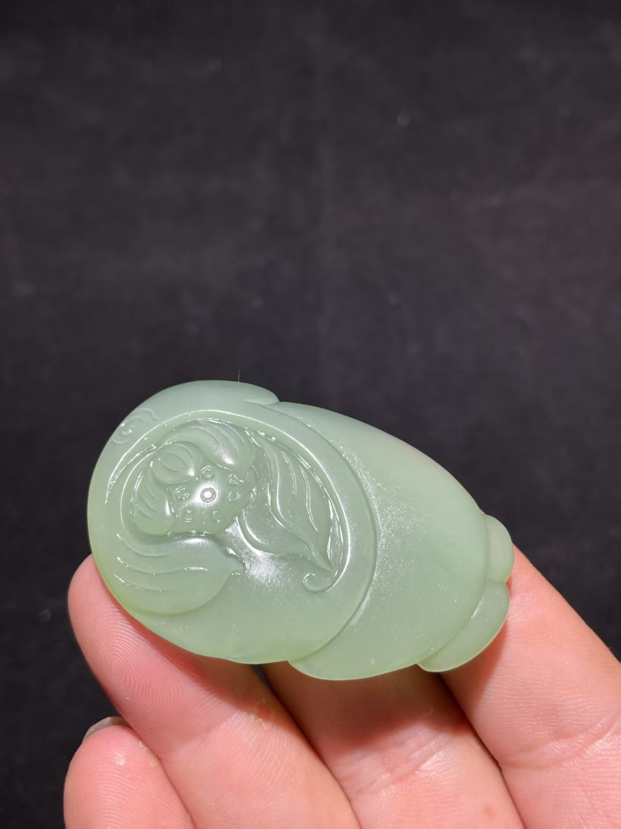 和田玉碧玉粉青佛公挂件