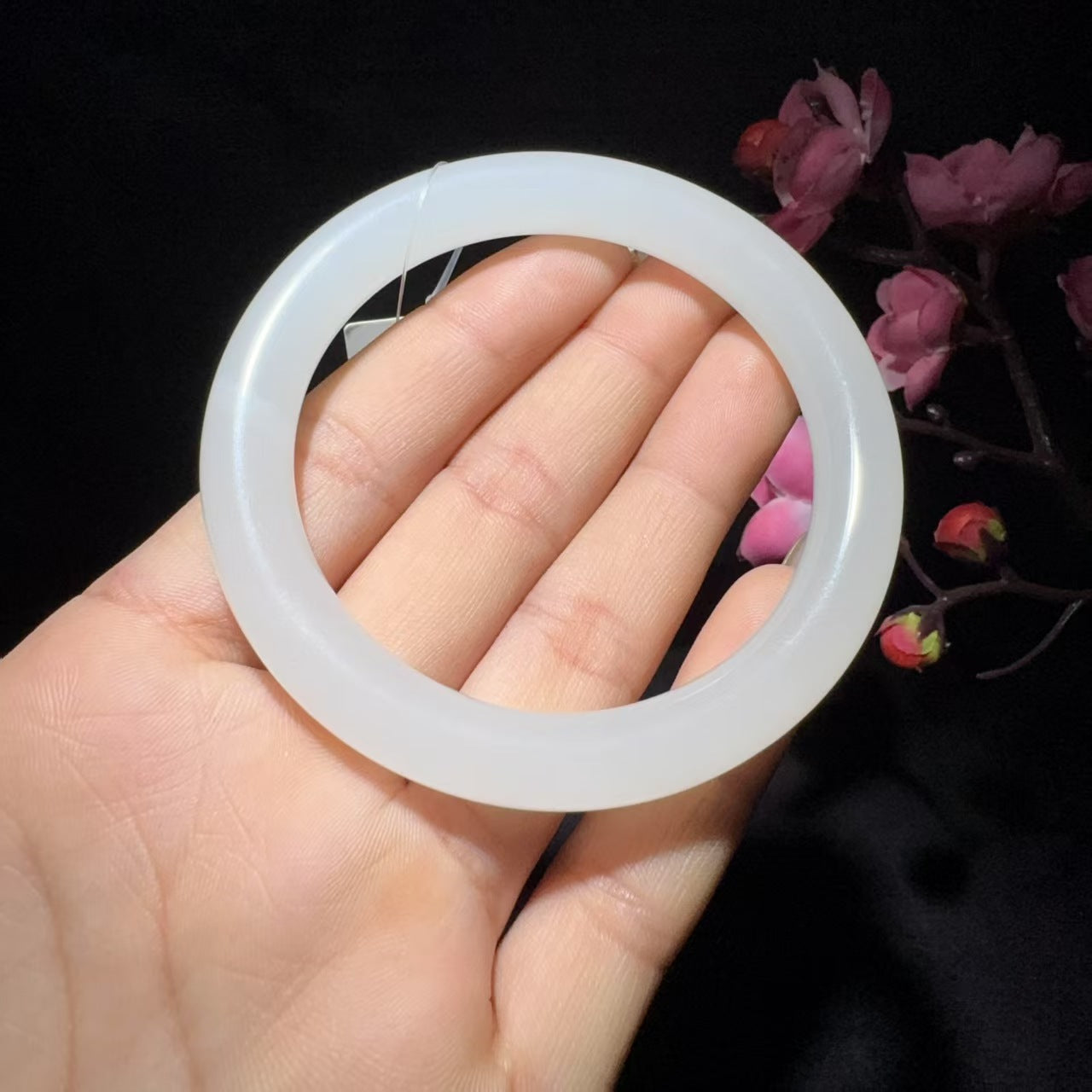 和田玉白玉手镯(39.7g)