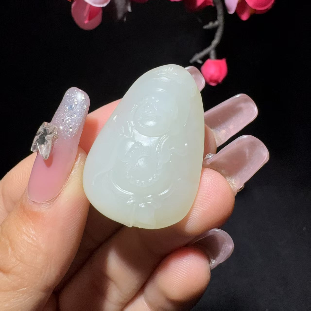 和田玉籽料弥勒佛(16.5g)
