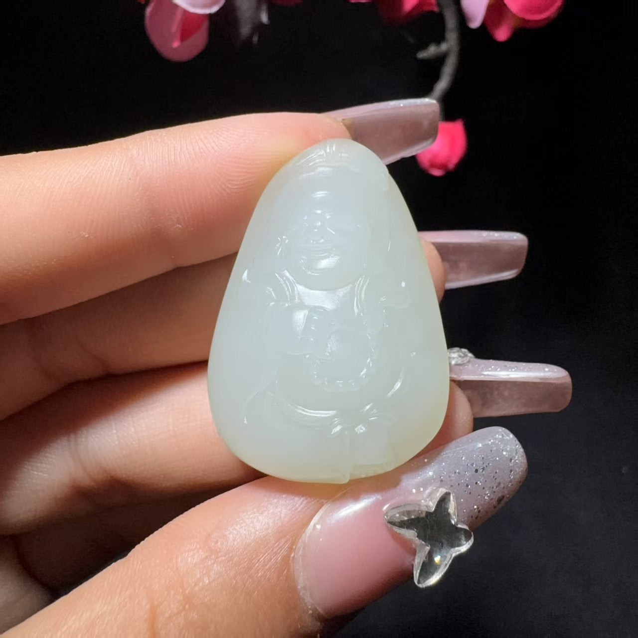 和田玉籽料弥勒佛(16.5g)