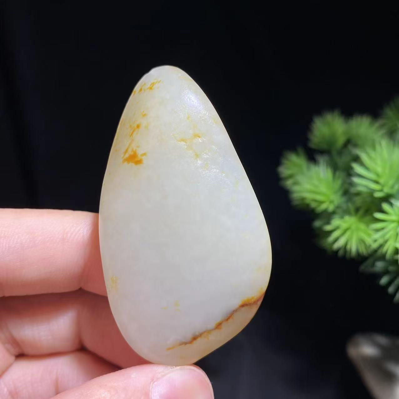 和田玉籽料普贤菩萨挂件