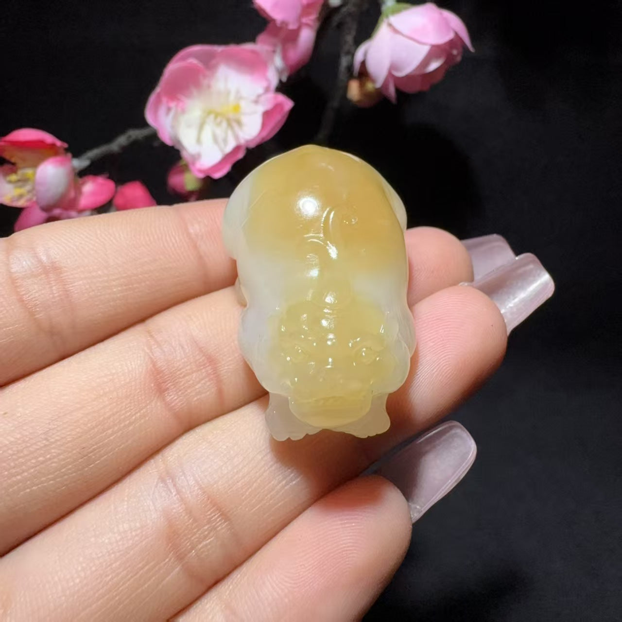 和田玉糖白玉貔貅挂件(29.2g)