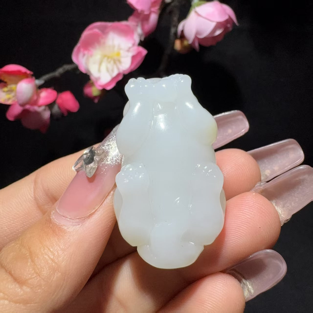 和田玉糖白玉貔貅挂件(29.2g)