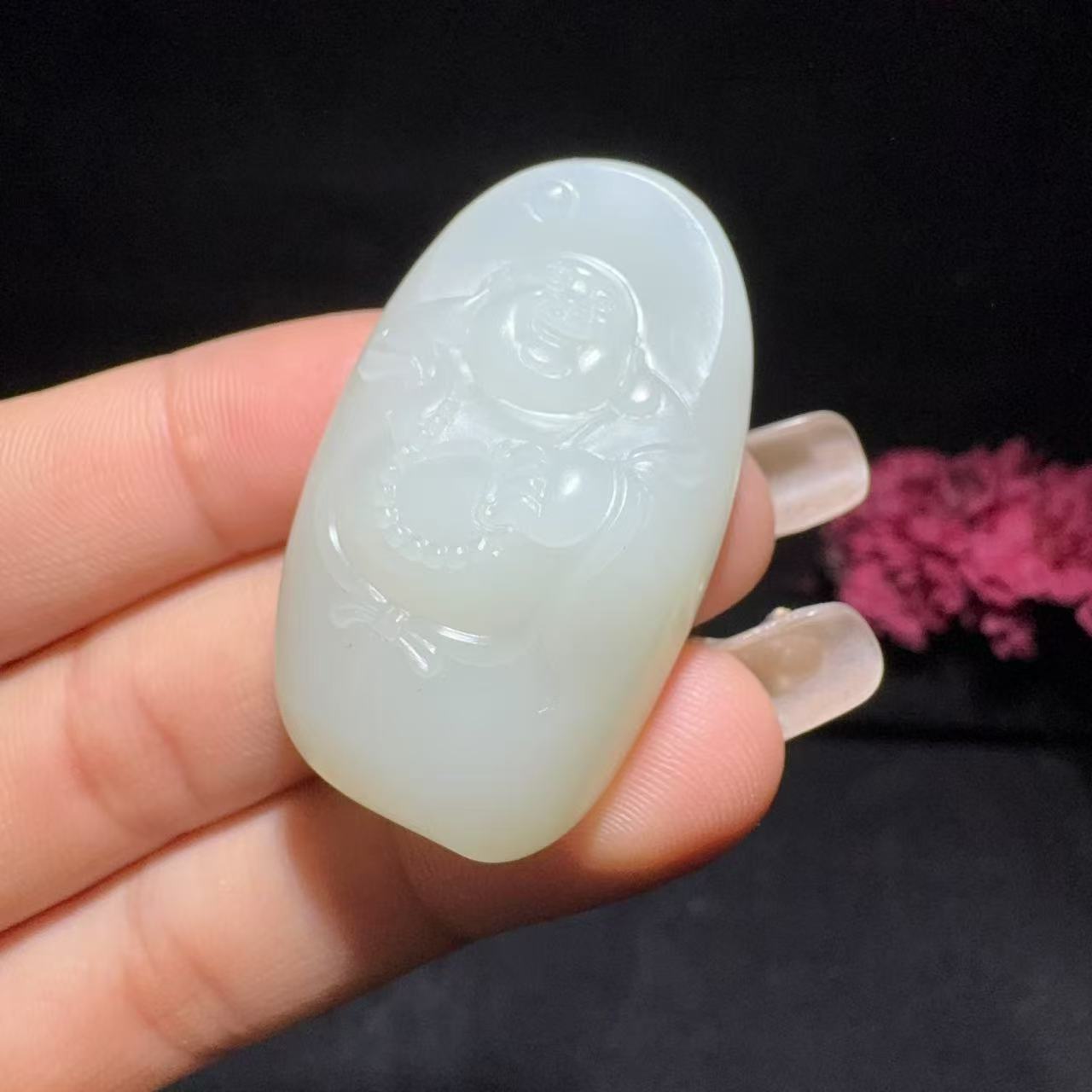 和田玉籽料挂件佛挂件(21.3g)