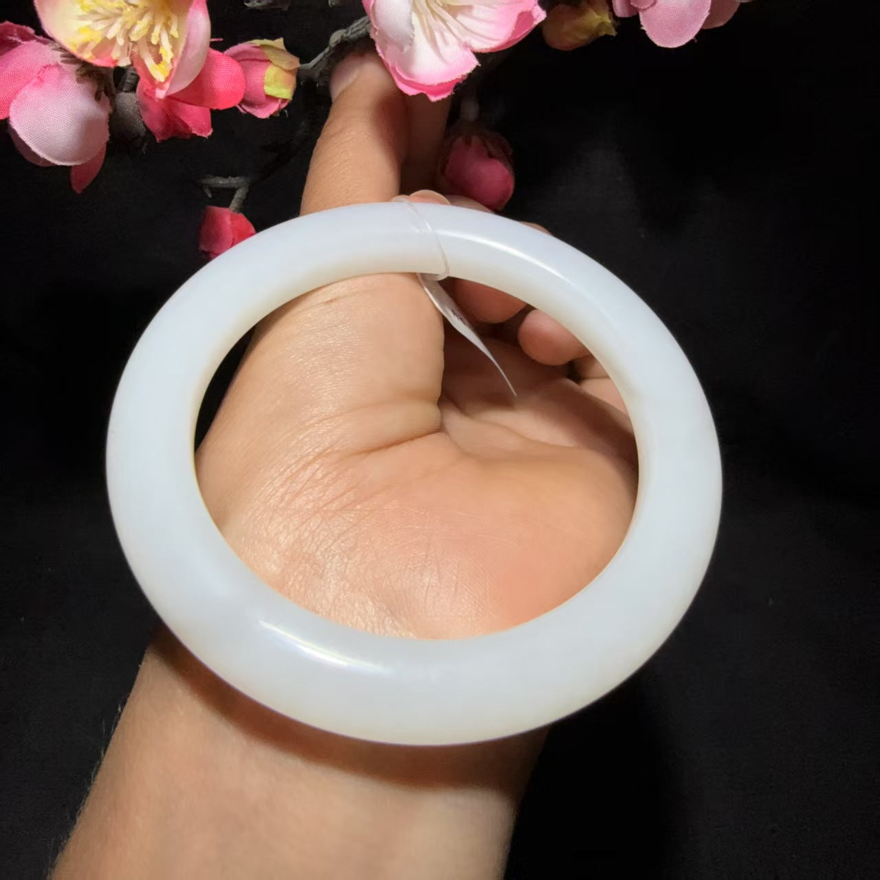 和田玉白玉手镯(51.8g)