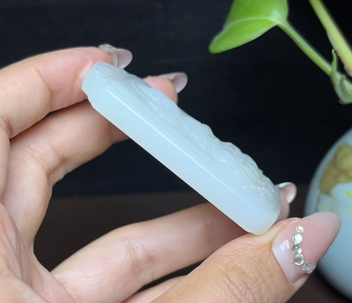 和田羊脂玉观音挂件(54.0g)