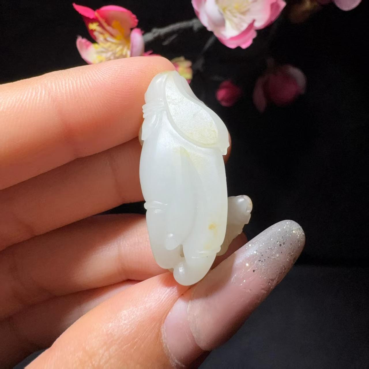 【超值推荐】和田玉籽料挂件福寿天下(14.1g)