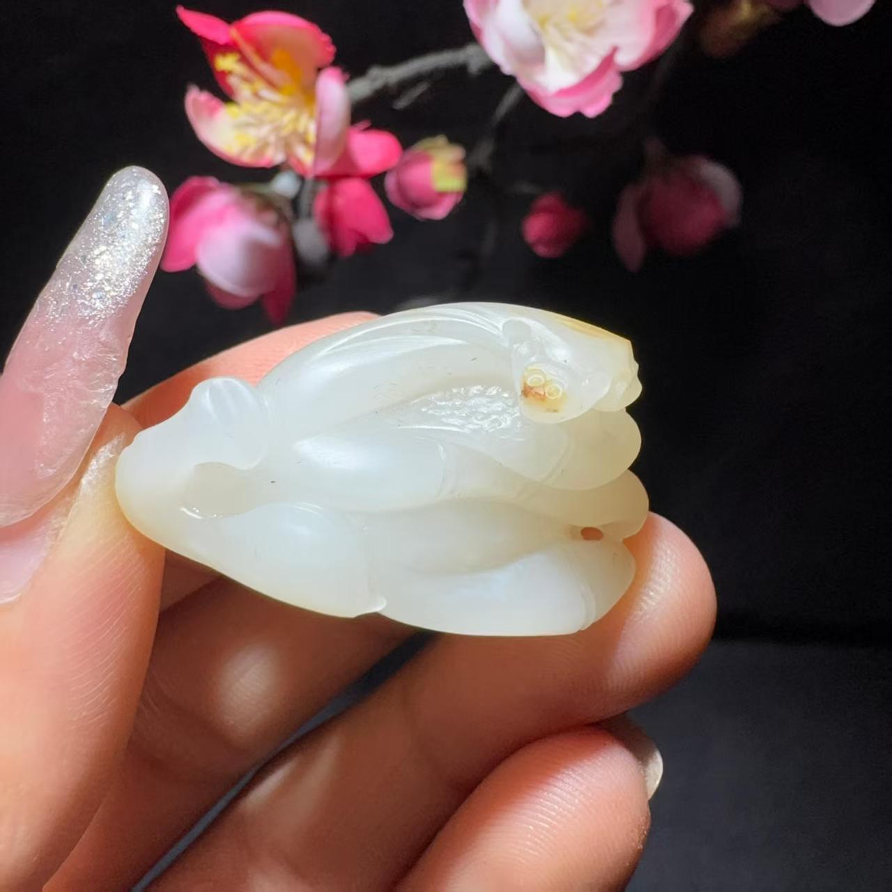 【超值推荐】和田玉籽料挂件福寿天下(14.1g)