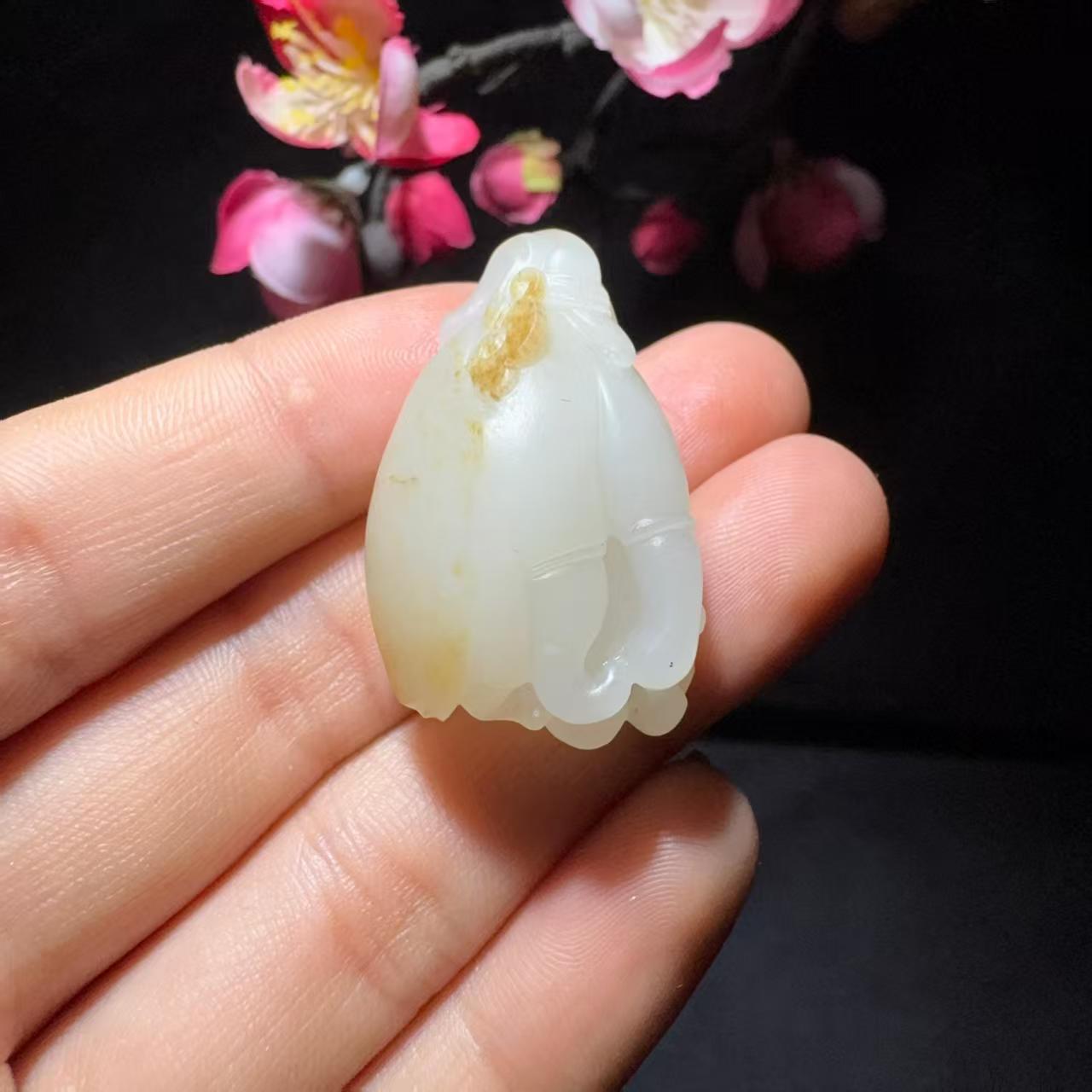 【超值推荐】和田玉籽料挂件福寿天下(14.1g)