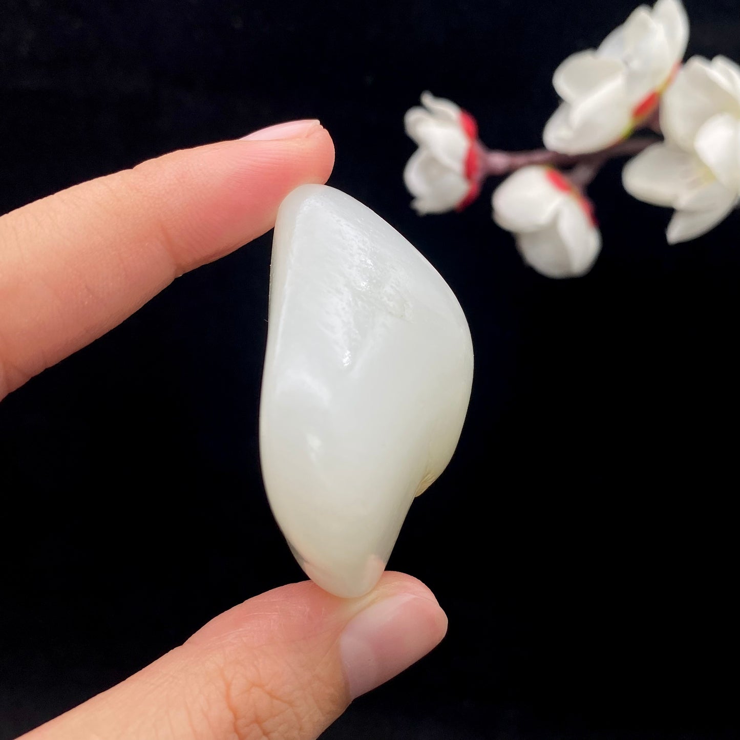 和田玉-白玉籽料原石(50克)