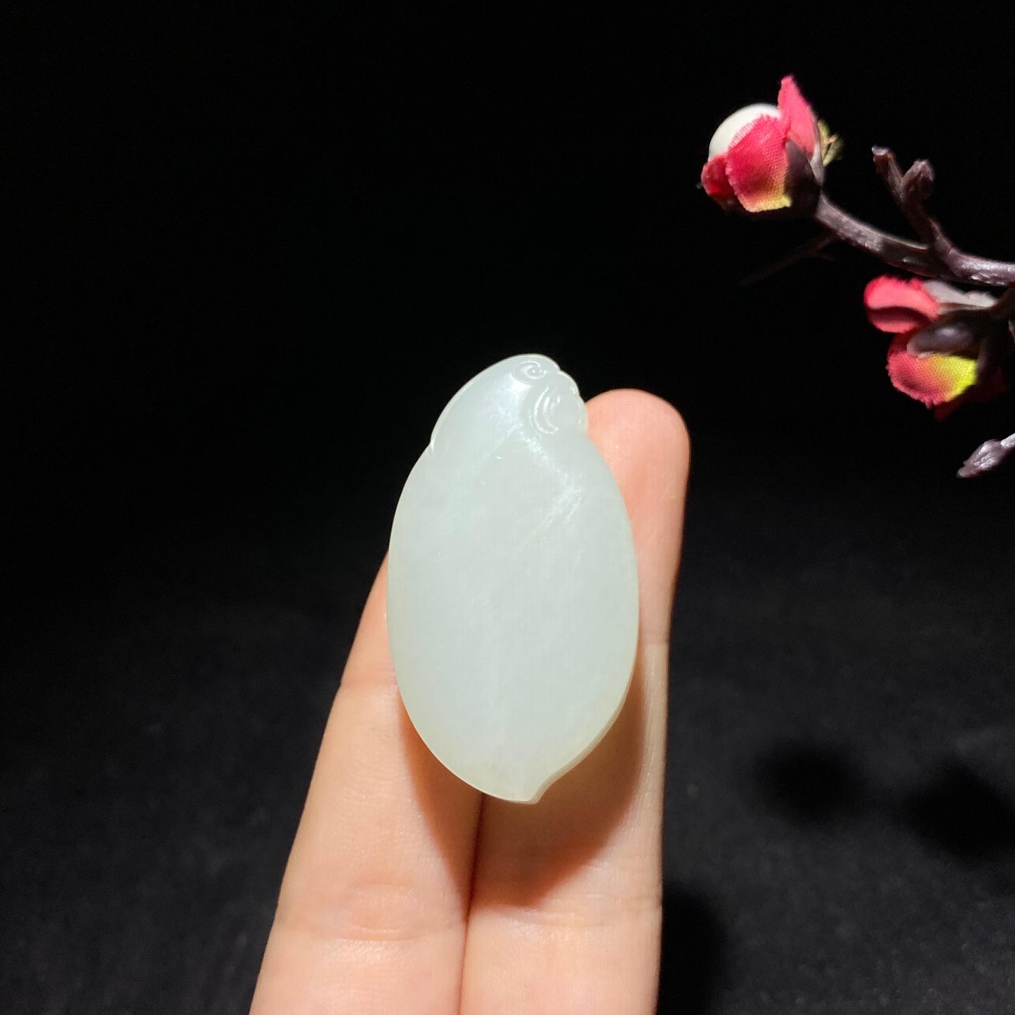 和田山料白玉观音挂件(19.8g)