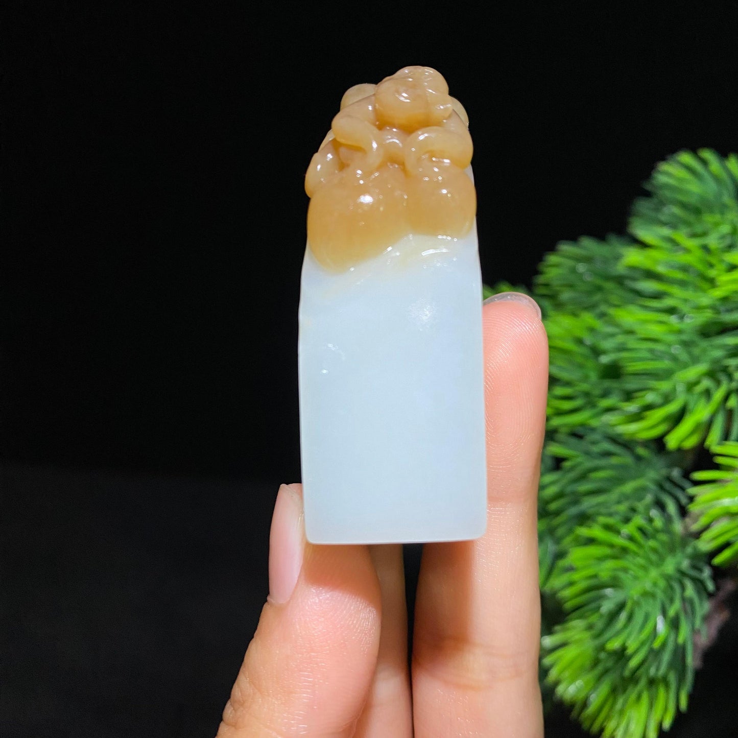和田糖白玉印章(52.9g)