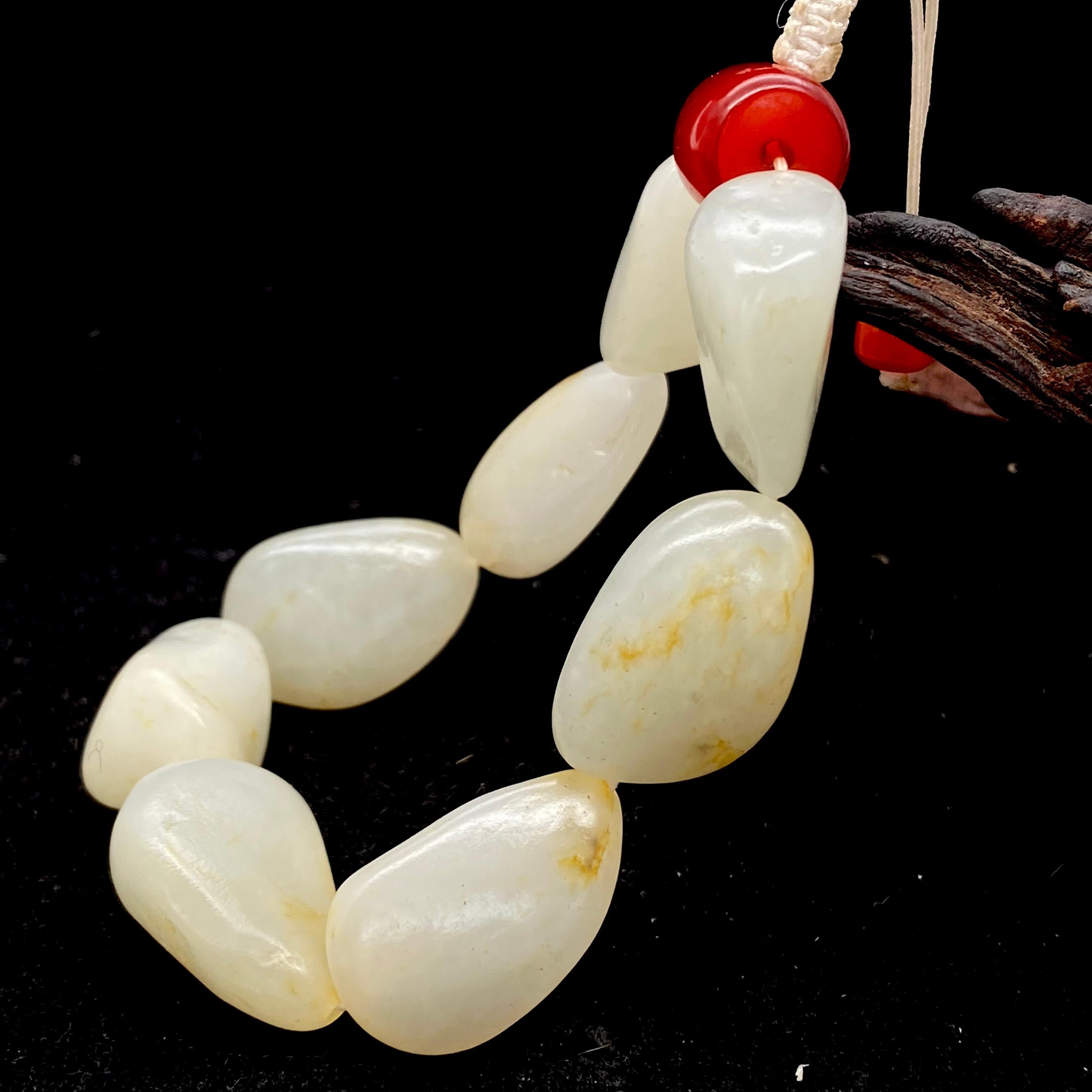 和田玉黄皮【精品手串】(62.4g)