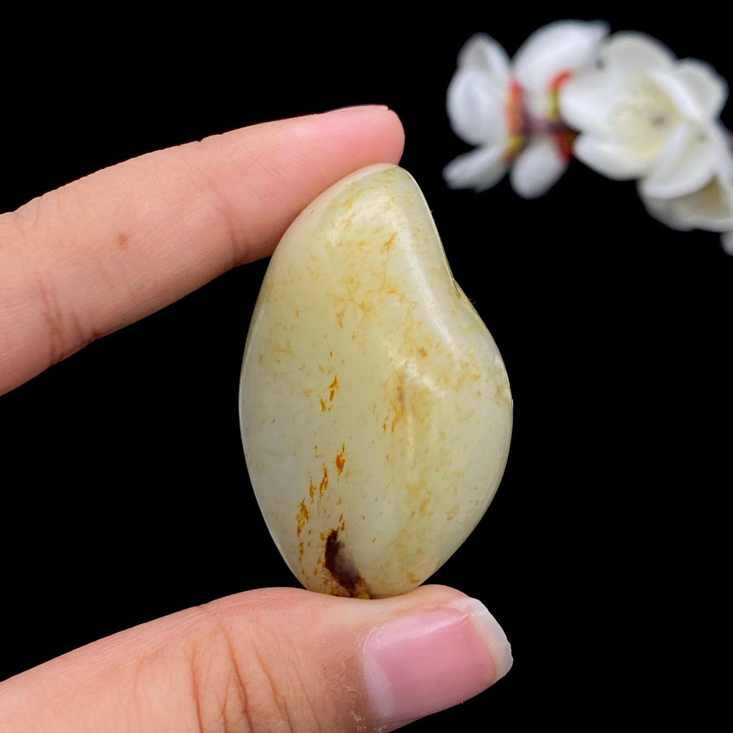 和田玉洒金皮籽料挂件(60g)