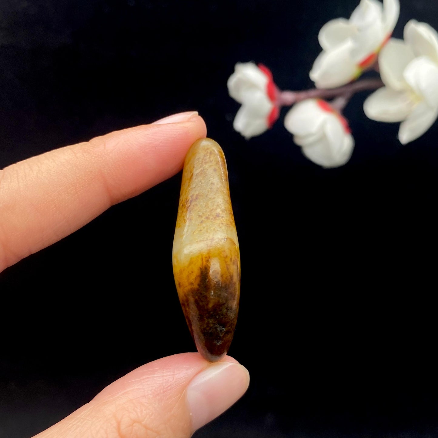 和田玉洒金皮籽料原石(14.4g)
