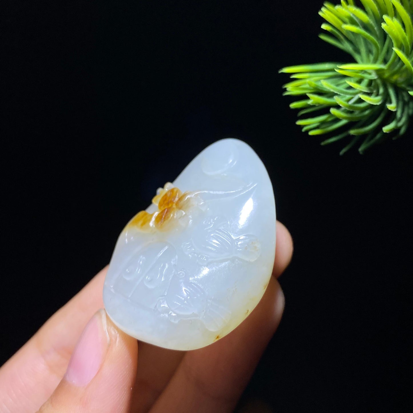 和田玉籽料喜事连连(27.0g)