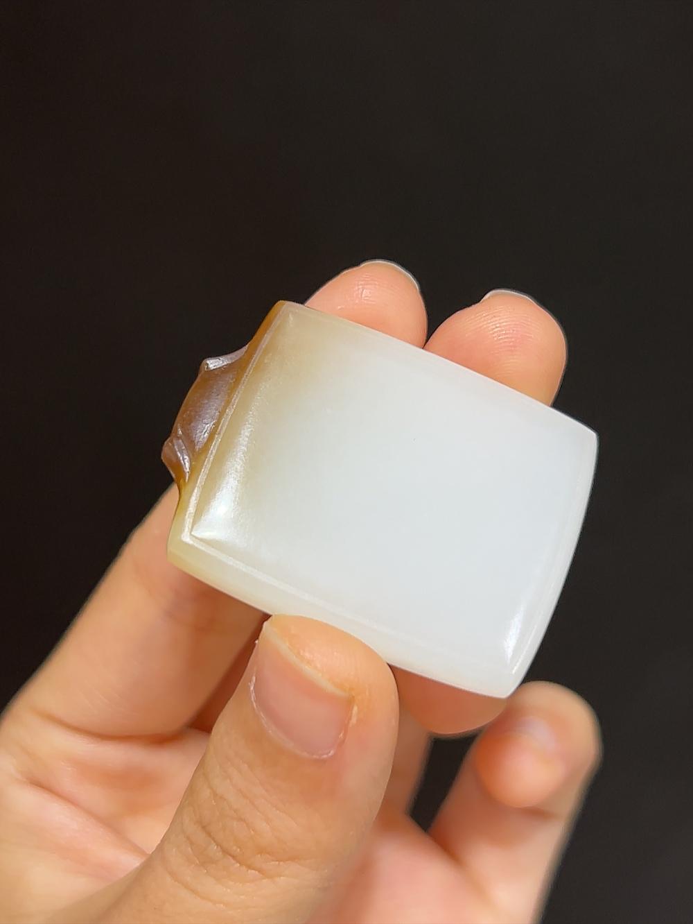 和田玉且末料平安无事牌(19.0g)