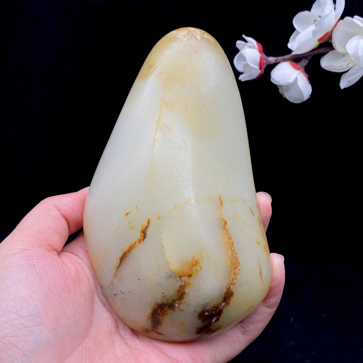 和田玉洒金皮籽料原石(562.3g)