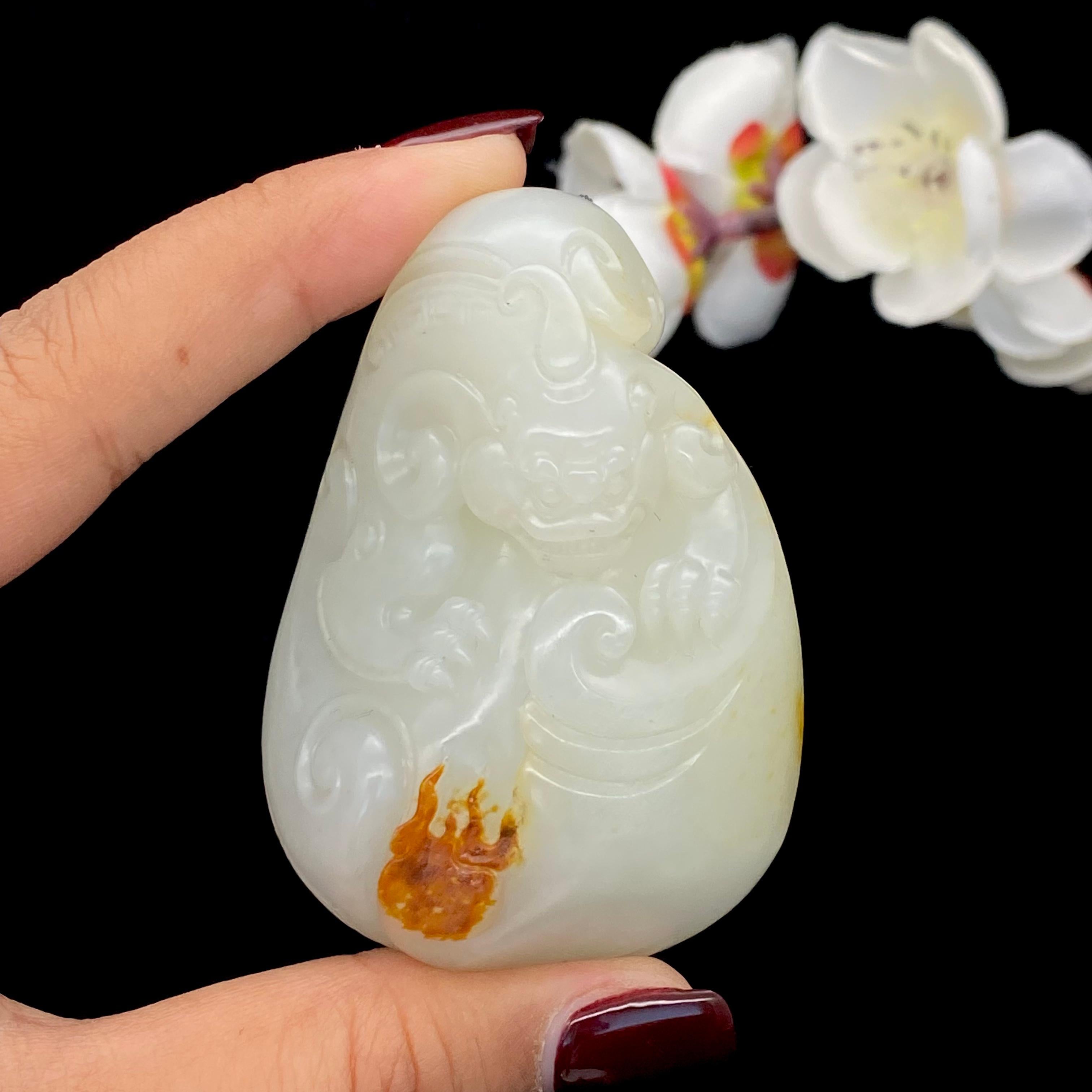 和田玉籽料【貔貅】（117.8g） – 厚德载玉