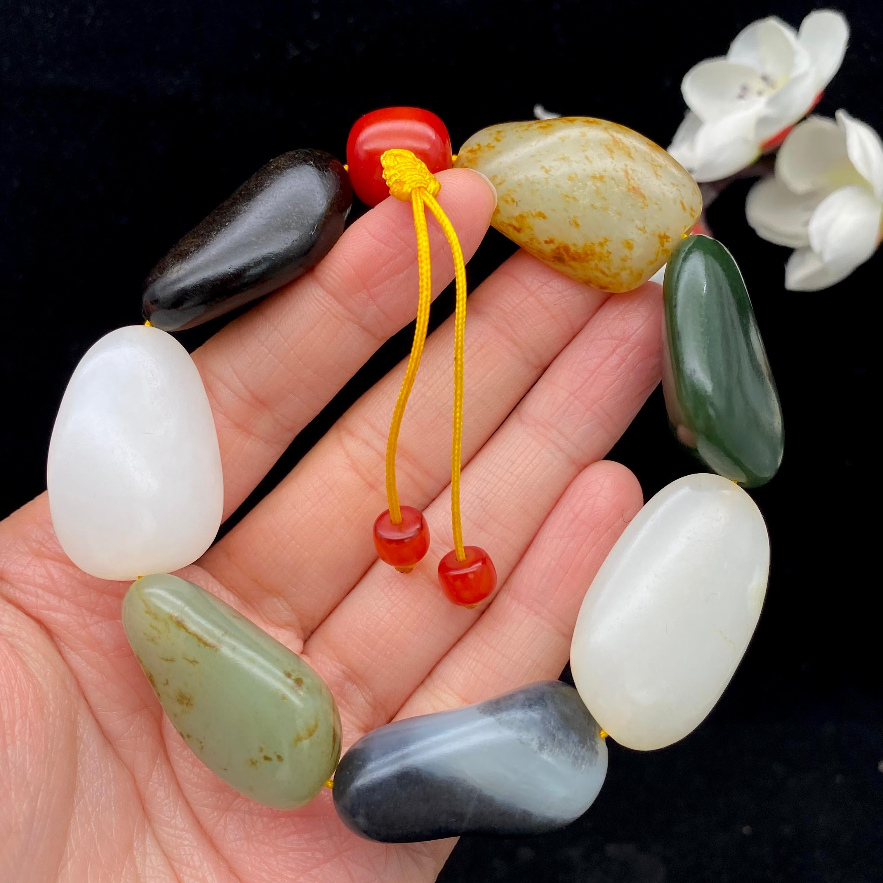 和田玉多宝【精品手串】（89.2g） – 厚德载玉