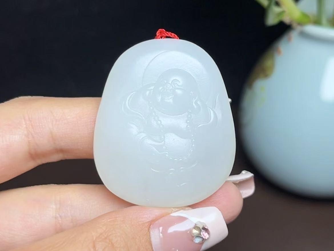 和田羊脂玉佛公(31.5g)
