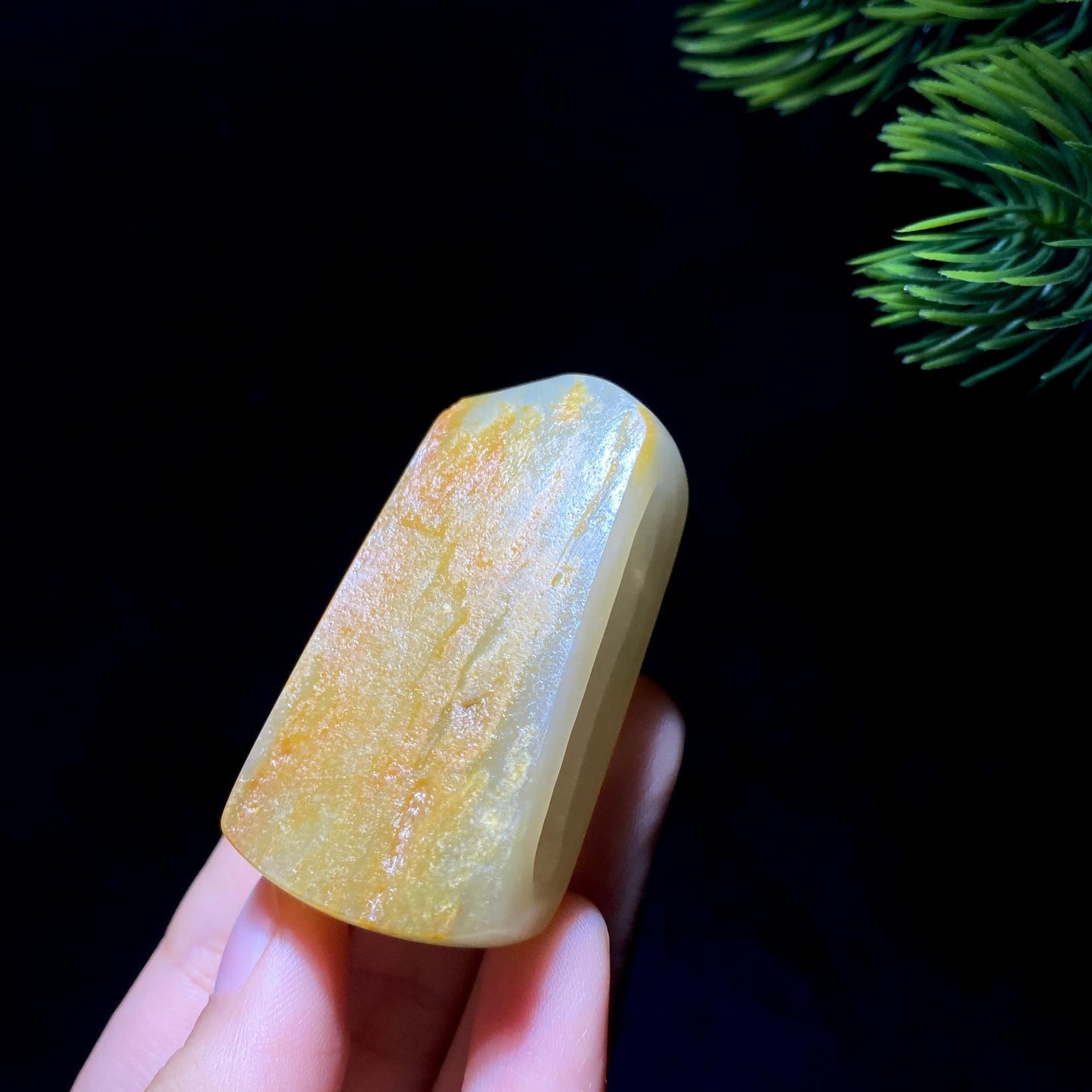 和田玉籽料腰带扣(41.7g)