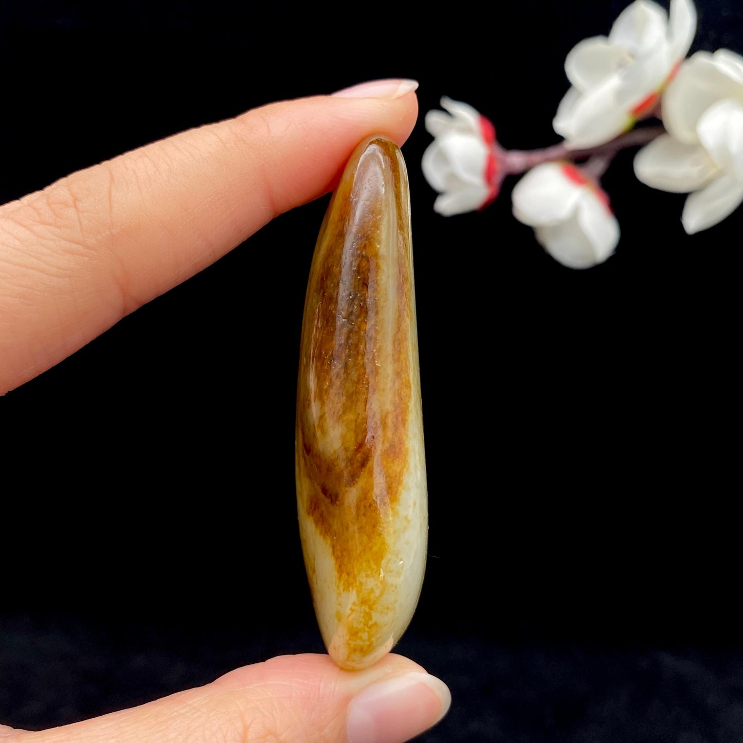和田玉洒金皮籽料原石(56.3g)