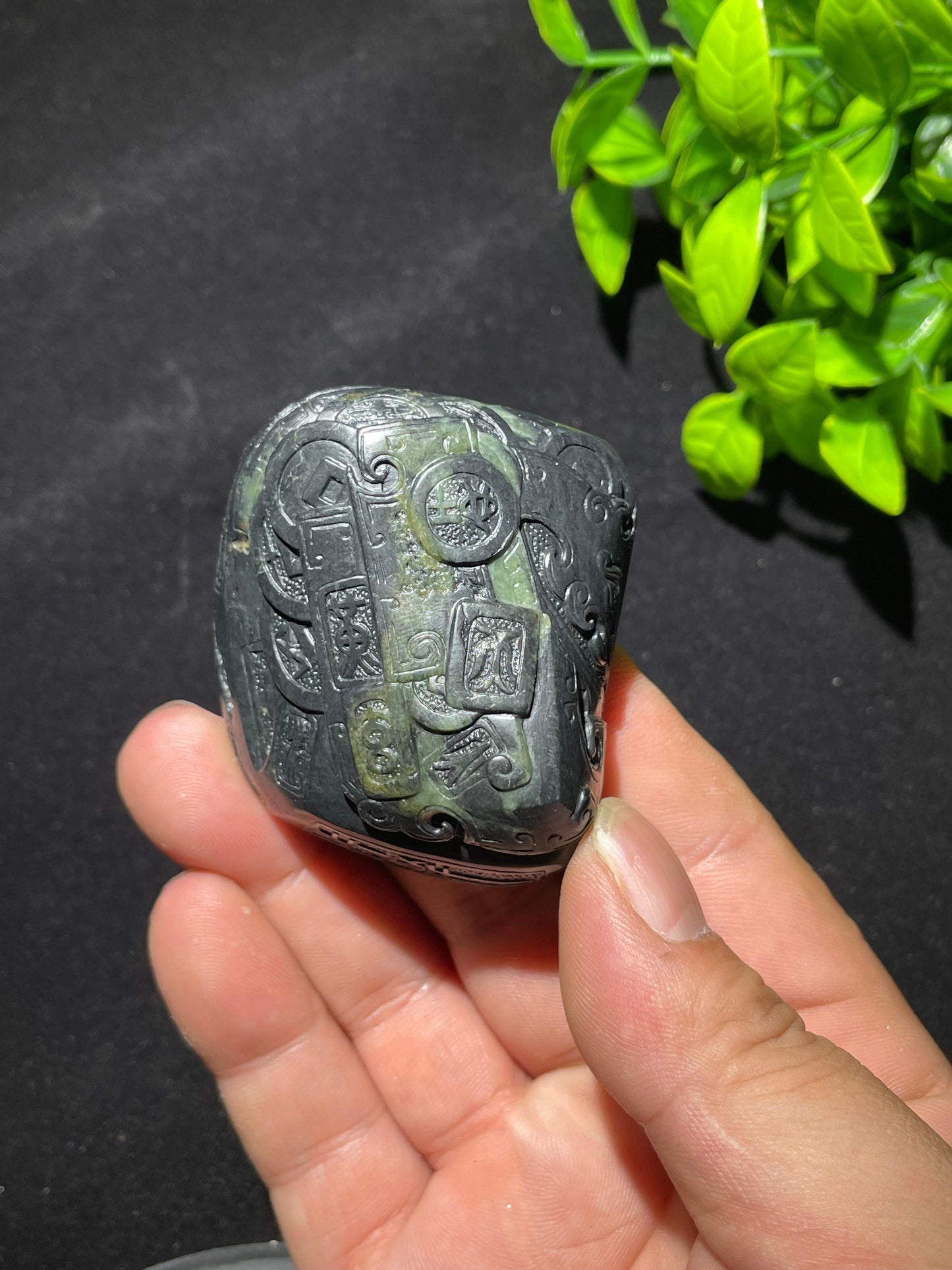 和田玉籽料青花锦灰堆(127.2g)