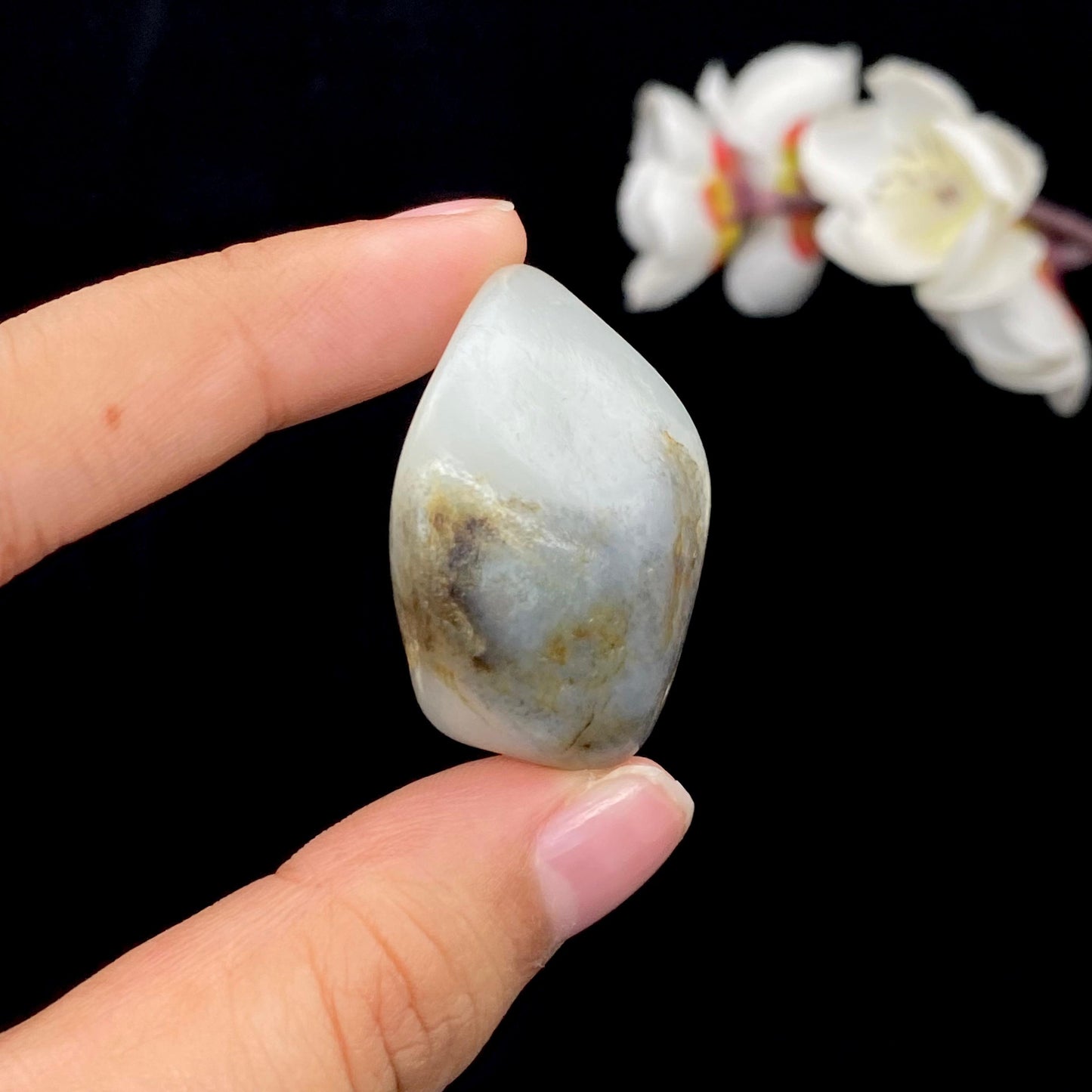 和田玉青花籽料原石(28.7g)