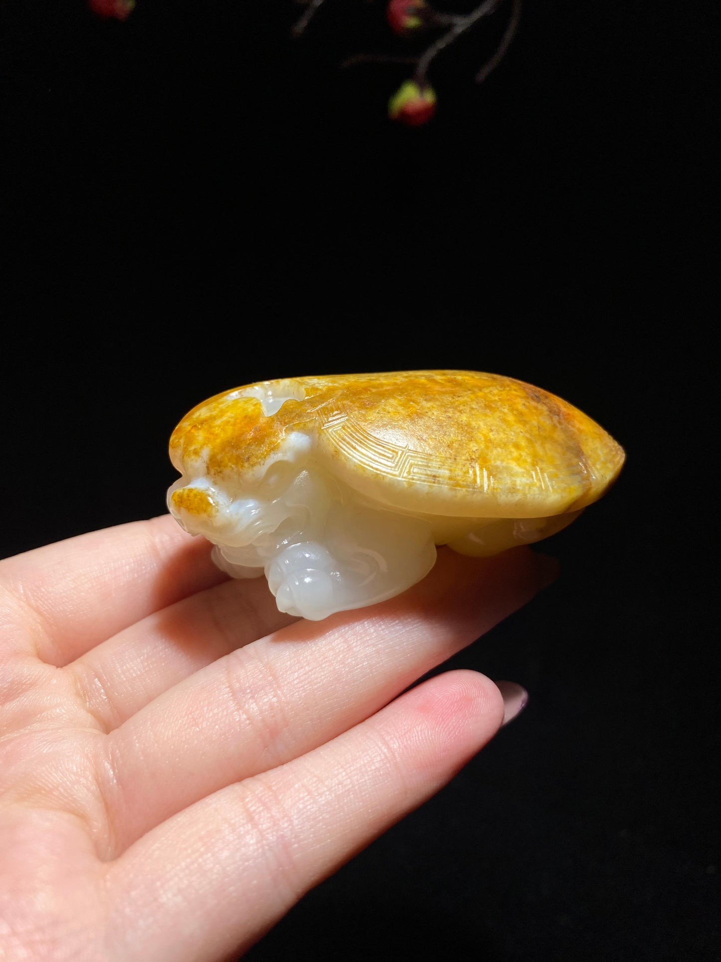 和田玉籽料龙龟(104.3g)