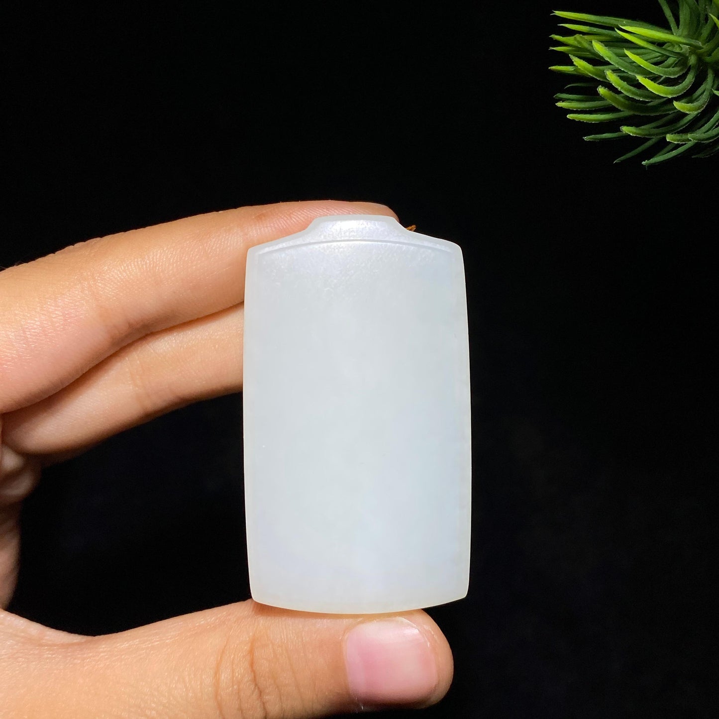 和田玉白玉无事牌(39.1g)