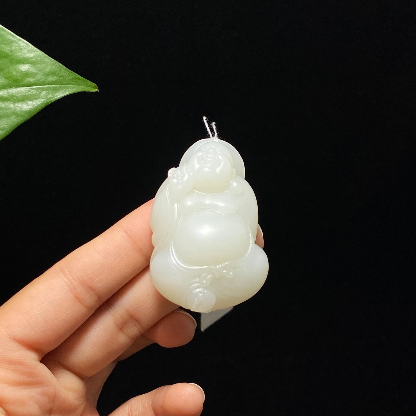和田玉山料白玉佛公挂件(43.4g)