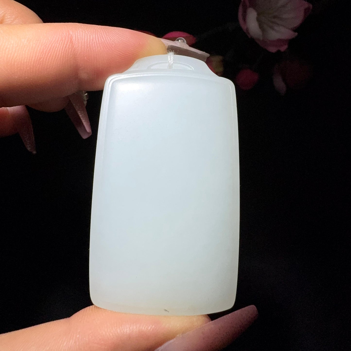 和田玉白玉平安牌(41.4g)