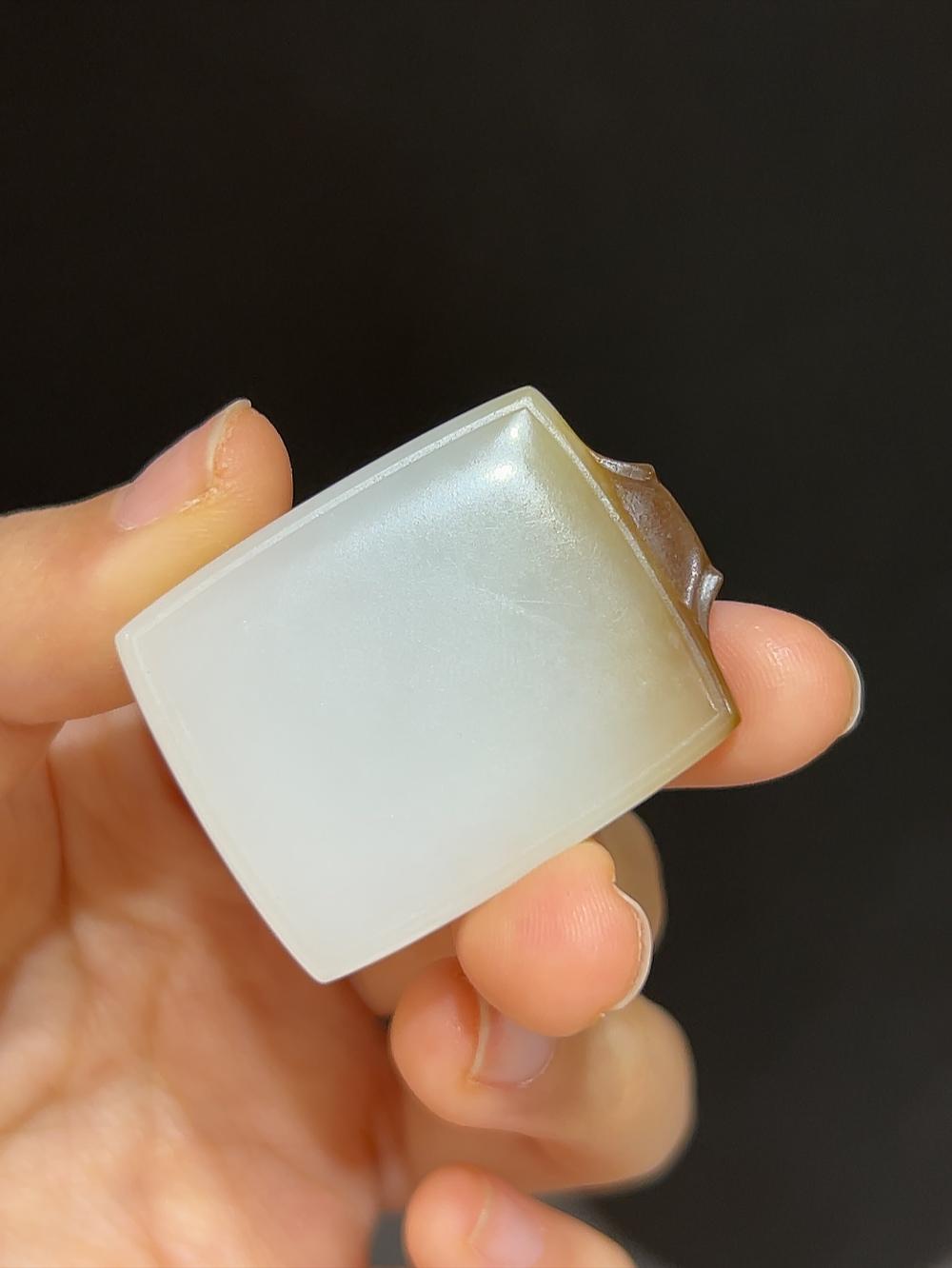 和田玉且末料平安无事牌(19.0g)