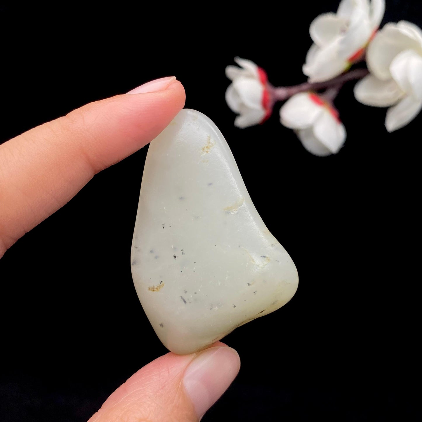 和田玉黄皮青花籽料原石(28g)