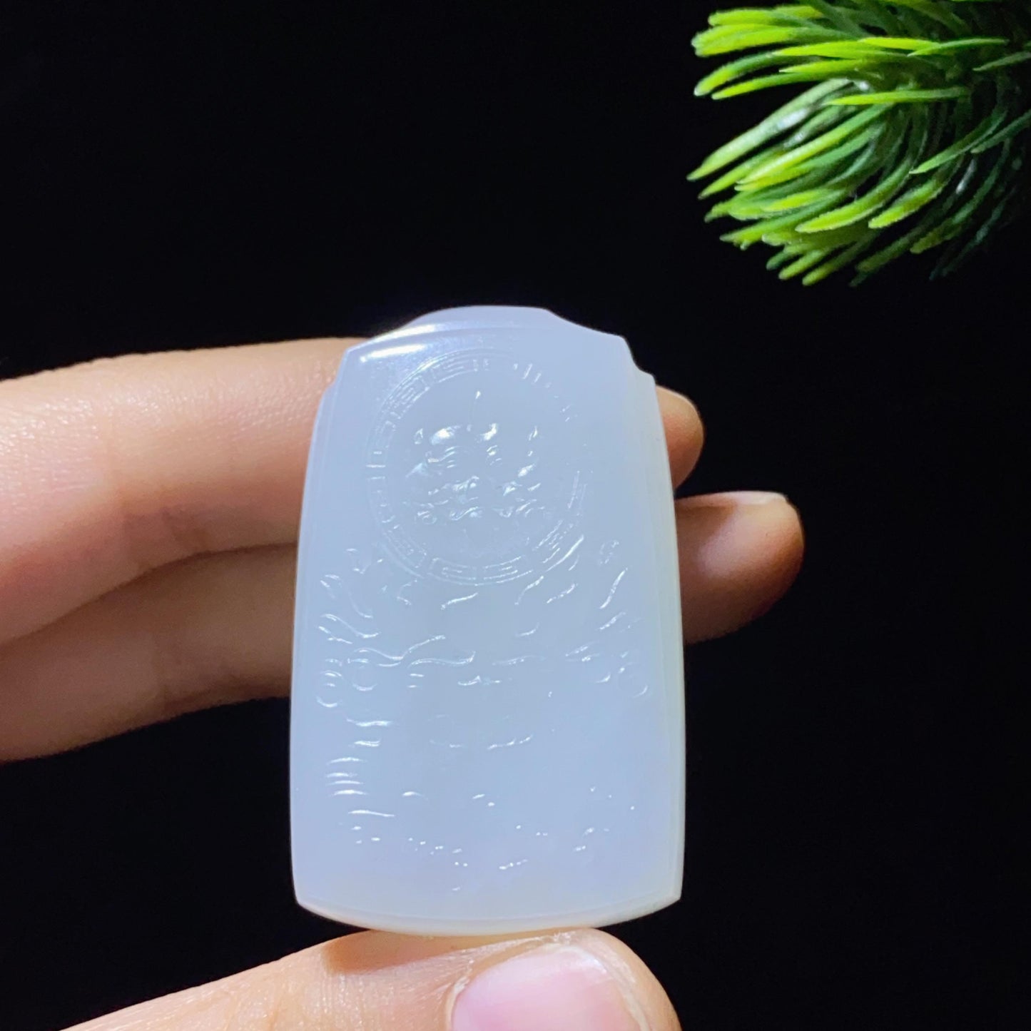 和田玉白玉麒麟挂件(26.4g)