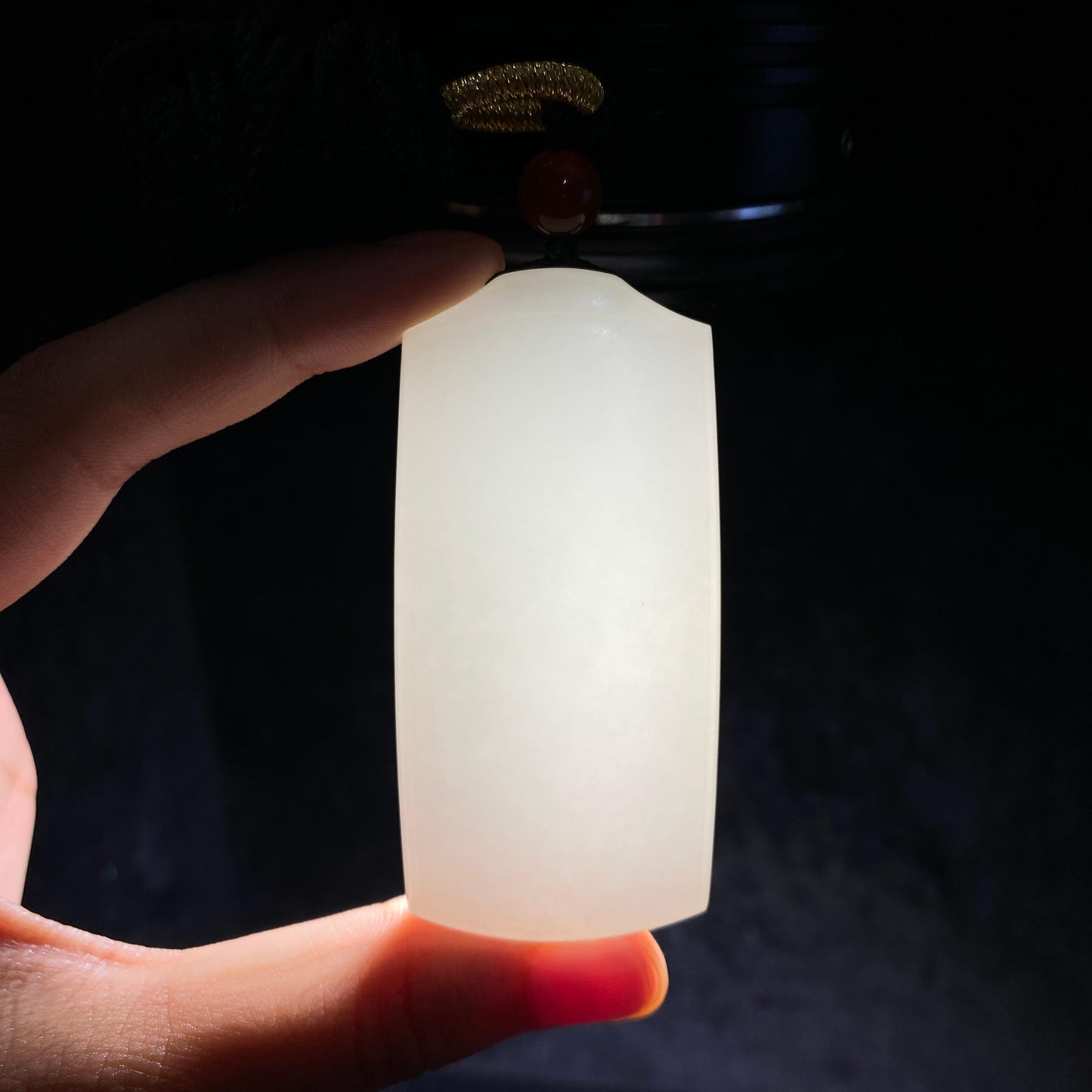 和田玉白玉无事牌(67.5g)